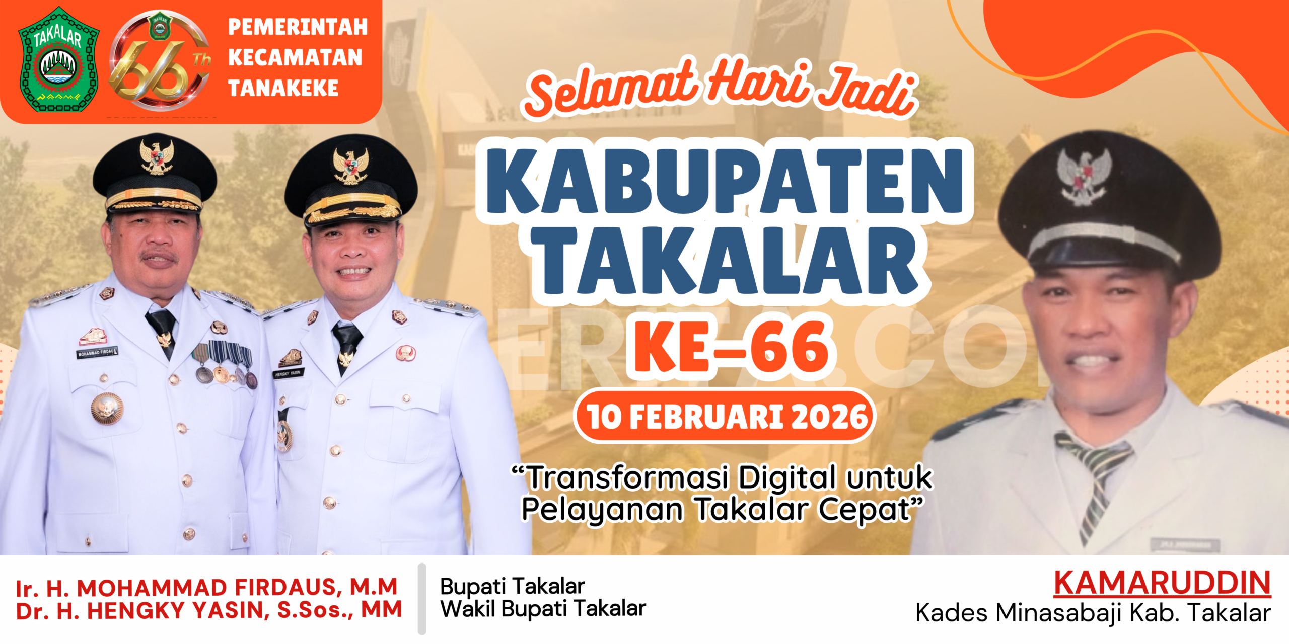Selamat Hari Jadi Takalar Ke-66